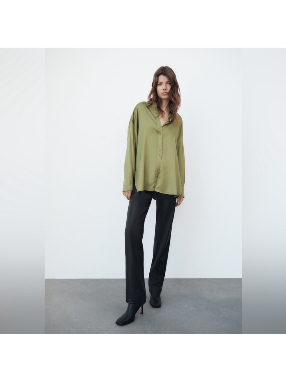 Zara Black Wide-Leg Pants